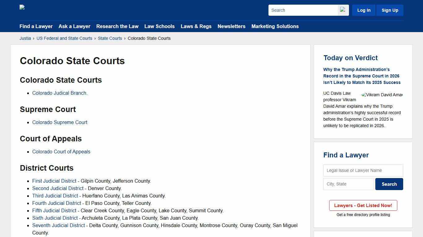 Colorado State Courts :: Justia